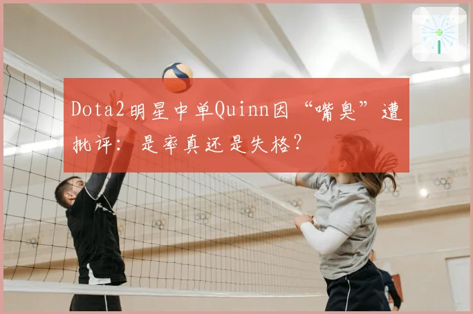 Dota2明星中单Quinn因“嘴臭”遭批评:是率真还是失格?